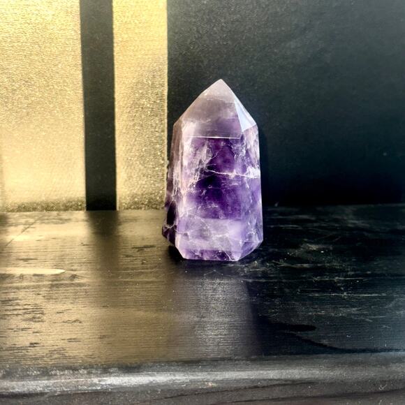 Premier Brazilian Amethyst Tower • 104 g • 2.5″ Tall • Healing Crystal Point - Picture 2 of 7